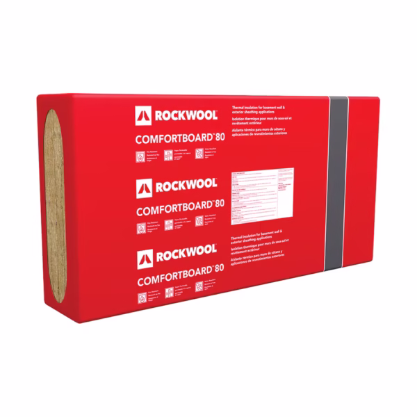 ROCKWOOL R6 Comfortboard 80 - 1.5" x 24" x 48" (48 sq ft)