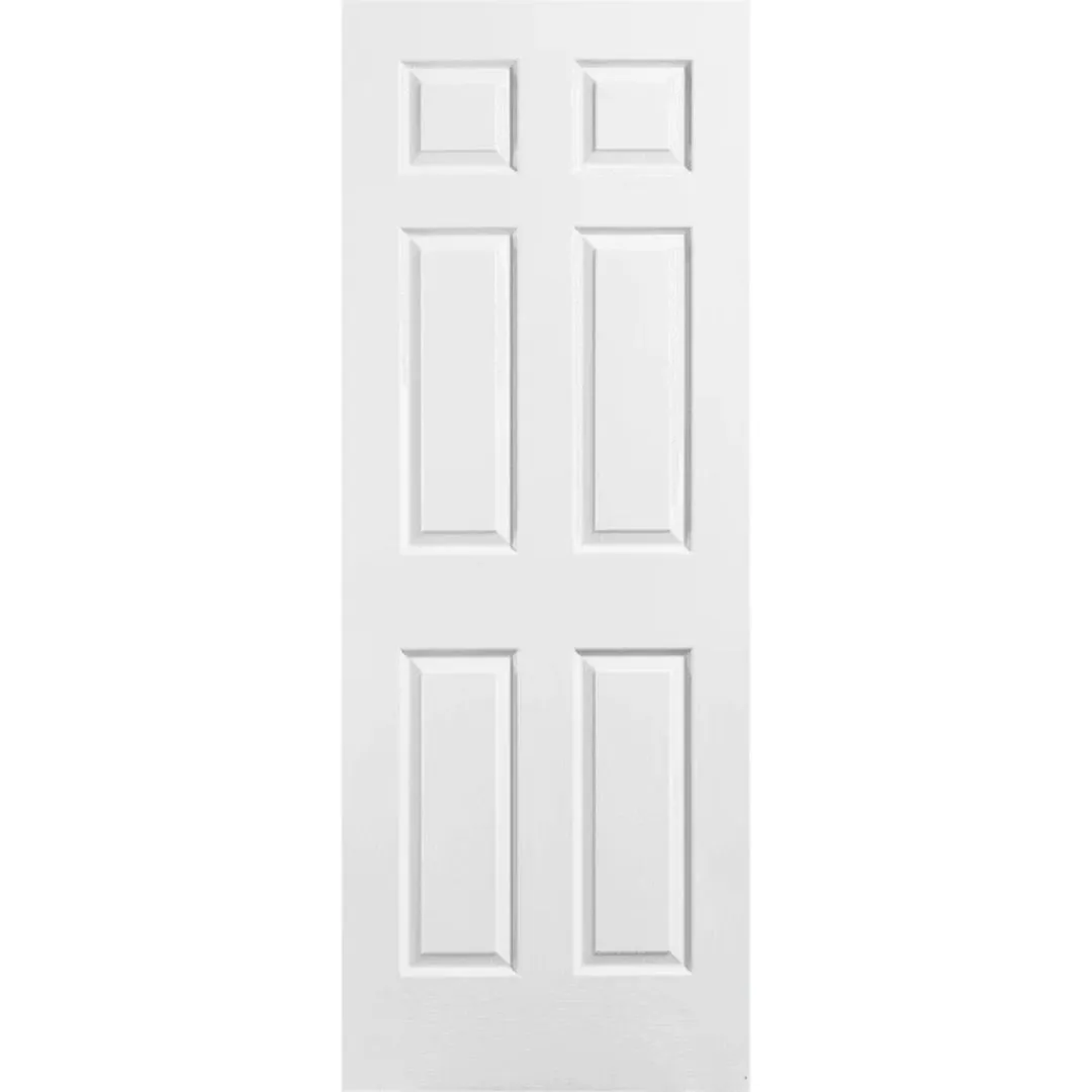 6 Panel Textured Hollow Core Door – Custom Sizes by Reno Materials