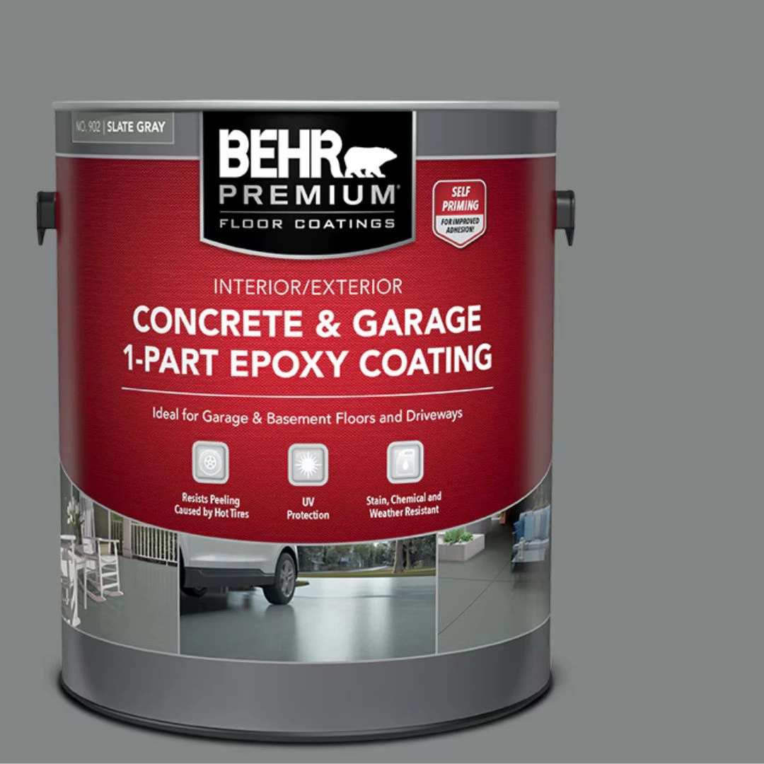 BEHR Concrete & Garage Epoxy Floor Paint - Slate Gray 3.79L