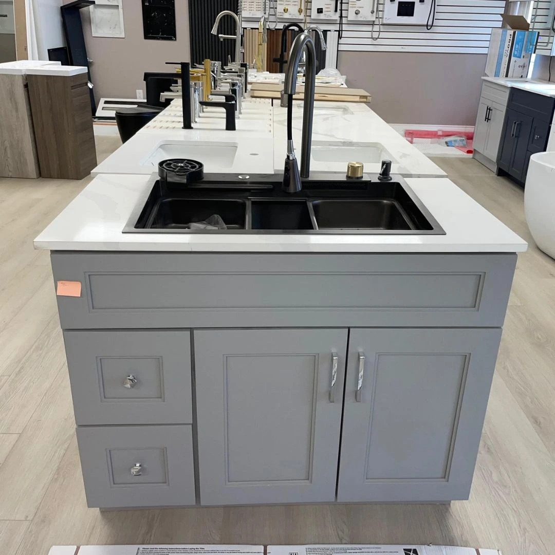 Custom Bathroom & Kitchen Vanity with Sink, Storage