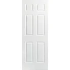 6 Panel Textured Hollow Core Interior Door by Reno Materials