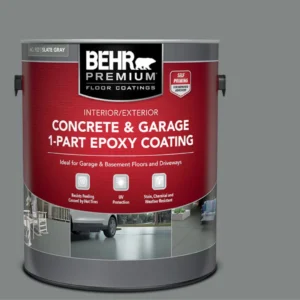 BEHR Concrete & Garage Epoxy Floor Paint - Slate Gray 3.79L