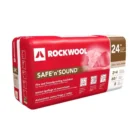 Rockwool Safe'n'Sound stone wool insulation installed in 2x4 wood studs spaced 24 inches on center