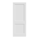 2 Panel Shaker Solid Core Interior Door in white, modern MDF slab design
