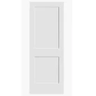 2 Panel Shaker Solid Core Interior Door in white, modern MDF slab design