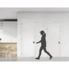 2 Panel Shaker Solid Core Interior Door in white, modern MDF slab design