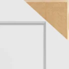 “1 Panel Shaker Solid Core Door Slab with smooth primed surface, ready for paint and noise reduction.”