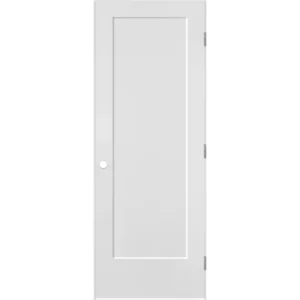 “1 Panel Shaker Solid Core Door Slab with smooth primed surface, ready for paint and noise reduction.”
