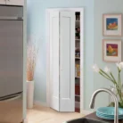 Bifold 1-Panel Shaker Hollow Core Interior Door – Primed White