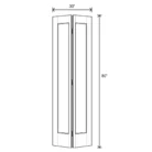 Bifold 1-Panel Shaker Hollow Core Interior Door – Primed White
