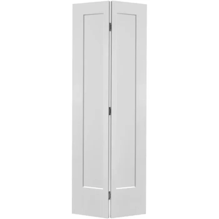 Bifold 1-Panel Shaker Hollow Core Interior Door – Primed White