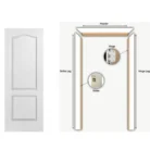 2 Panel Arch Door with U Channel – Textured Hollow Core Interior Door