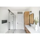 “2 Panel Shaker Solid Core Door Slab with primed finish, solid wood core, ready for painting and sound reduction.”