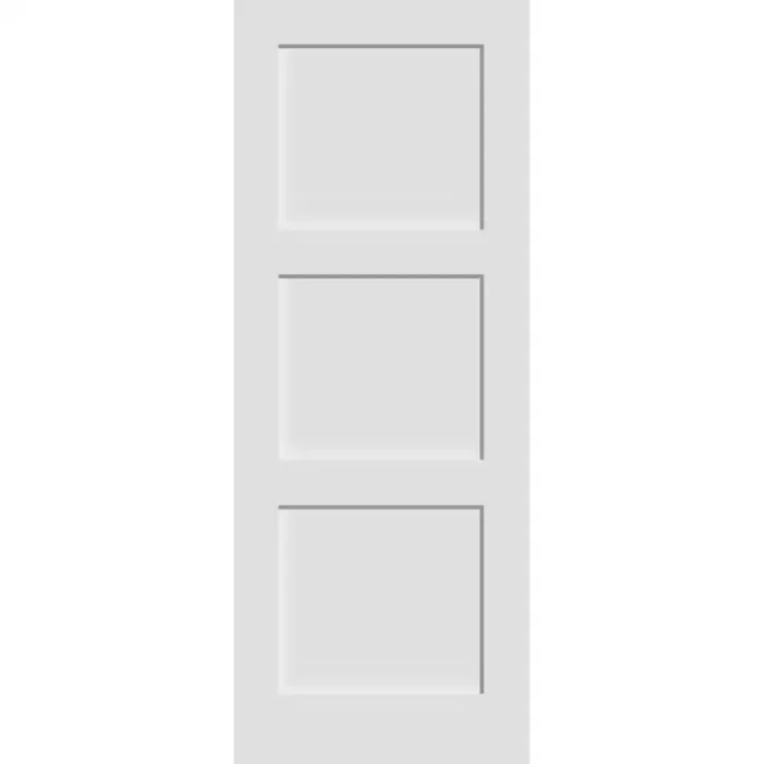 3 Panel Shaker Solid Core Interior Door – Primed and Paint-Ready Slab