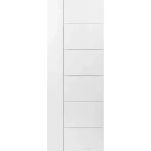 Berkley Solid Core Interior Door – Modern Flush White Primed for Home Renovation
