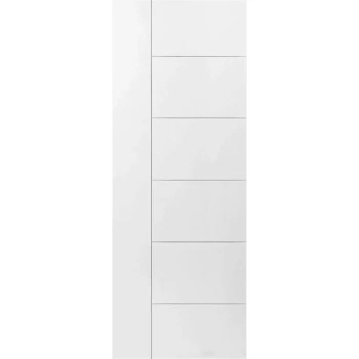 Berkley Solid Core Interior Door – Modern Flush White Primed for Home Renovation