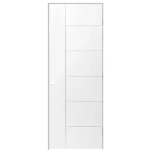 Berkley Solid Core Prehung Interior Door – Modern White Design by Reno Materials, Toronto Ontario