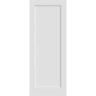 Shaker solid core interior door with 1-panel design, primed and ready for paint