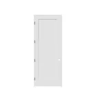 White single-panel Shaker-style interior door on a plain background.