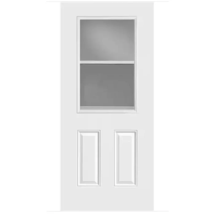 Polytex Steel Prestige Collection Exterior Door with 1 Lite Glass