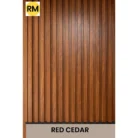 Modern Red Cedar Fluted Wall Panel Installed in Interior Space