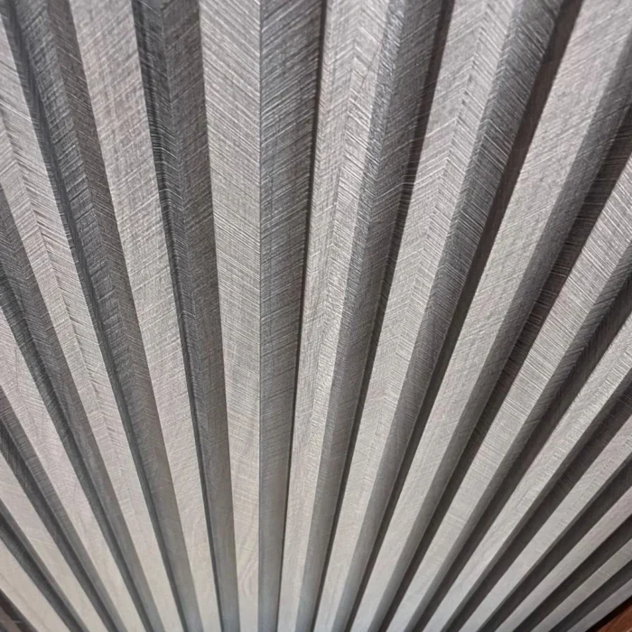 Black Forest fluted WPC wall panels – 4-track louver waterproof interior cladding