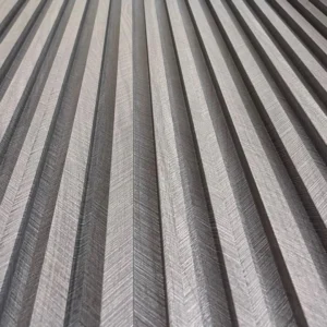 Black Forest WPC fluted wall panels for interior accent walls – 4-track louver system