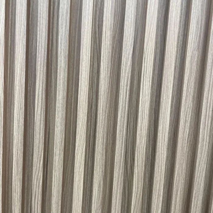 Birch 4-track louver fluted WPC wall panels waterproof interior cladding