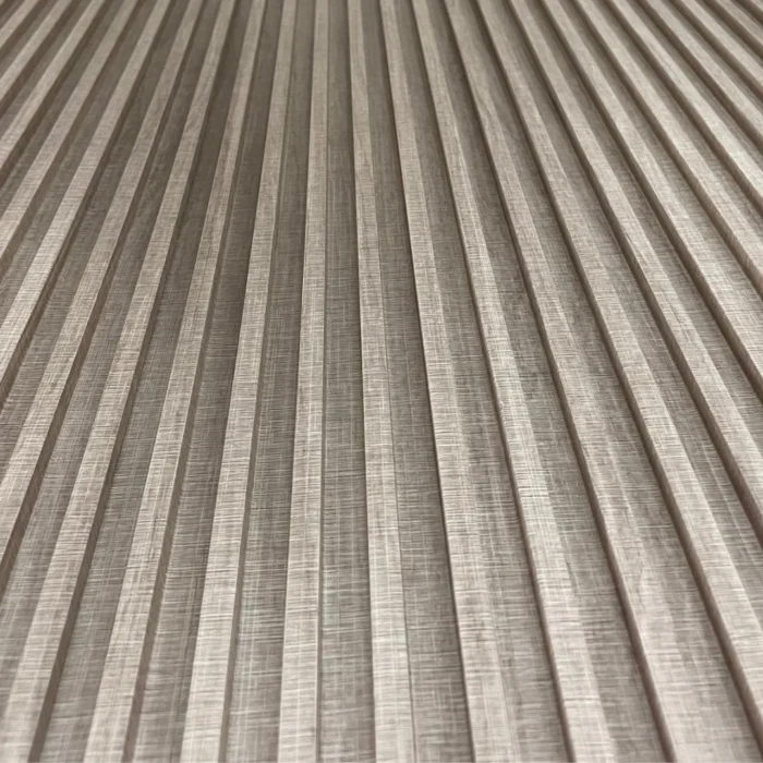 Natural Oak 8-track fluted WPC wall panels modern feature wall