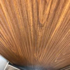 Red cedar vein fluted WPC wall panels 11-track interior feature wall Ontario