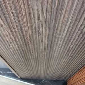 Wenge 11-track louver fluted WPC wall panels waterproof GTA