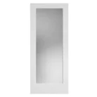 Primed paint-ready interior solid core frosted glass door