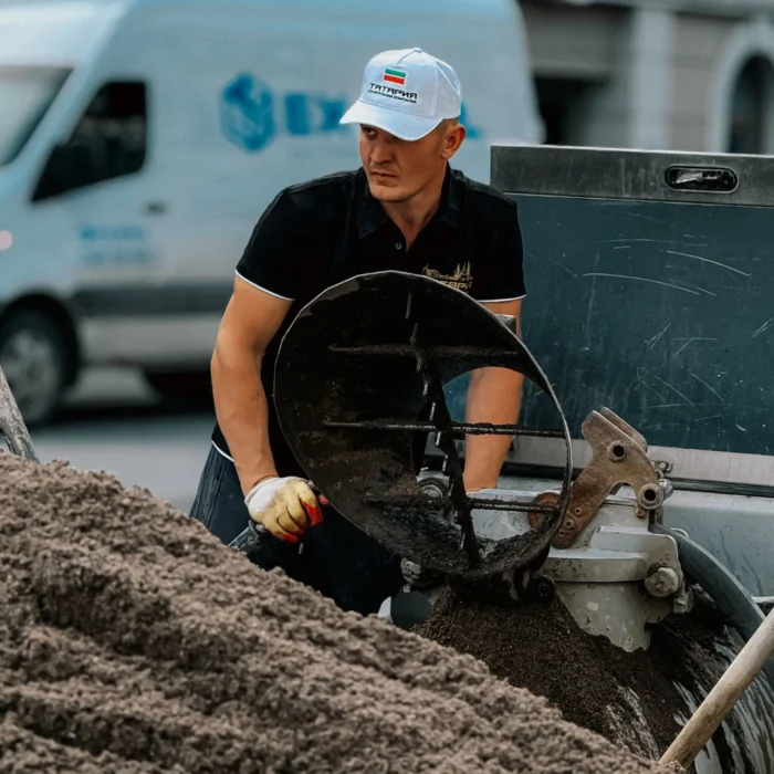 SAKRETE Sand Mix Bedding Application SAKRETE Sand Mix bedding material for patio stone and concrete applications