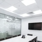 USG/CGC Radar Basic 2310 2x4 acoustic ceiling tiles installed in modern office