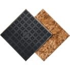 23.25 x 23.25 inch subfloor membrane panel for basement flooring over concrete