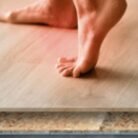 DRICORE subfloor panels create a thermal break from cold concrete basement floors for warmer floors