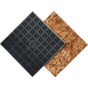 23.25 x 23.25 inch subfloor membrane panel for basement flooring over concrete