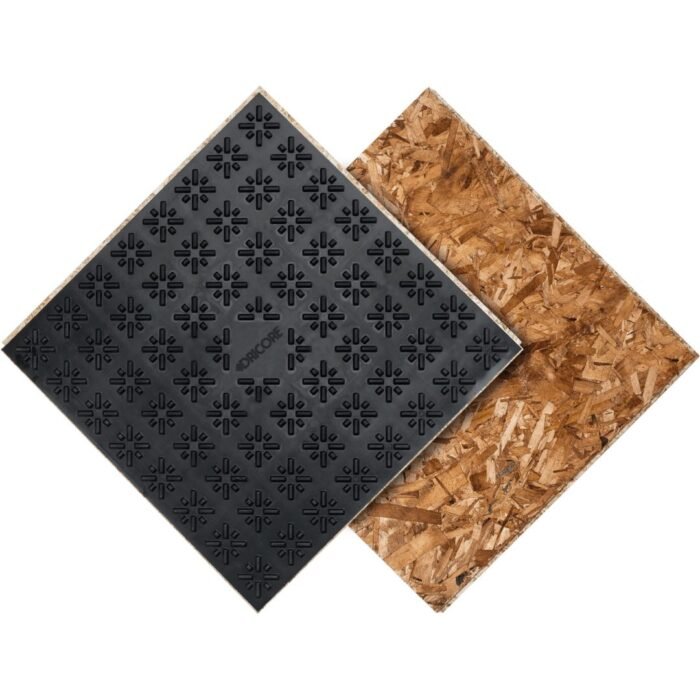 23.25 x 23.25 inch subfloor membrane panel for basement flooring over concrete